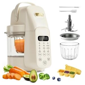 Baby Food Maker 316L Stainless Steel Blades/Puree Steamer Blender Processor 10oz